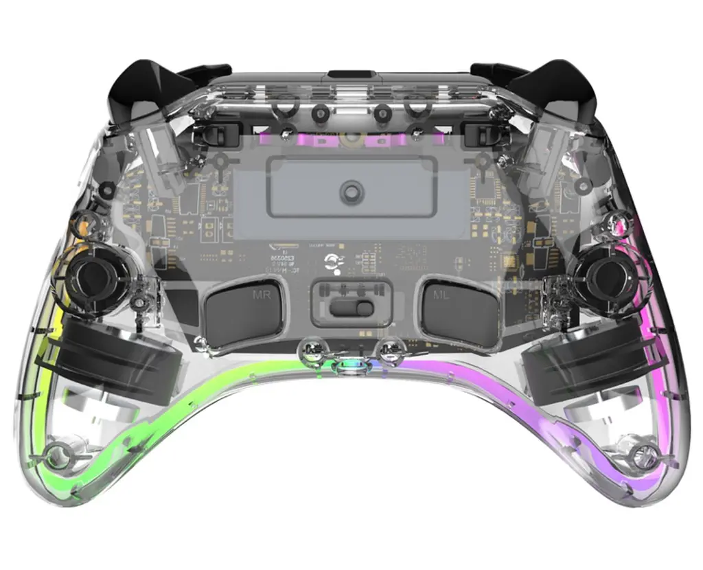 Геймпад джойстик GamePro GP-X13-T Xinput Bluetooth/2.4G/USB (Switch/PC/iOS/Android) Transparent - фото 3