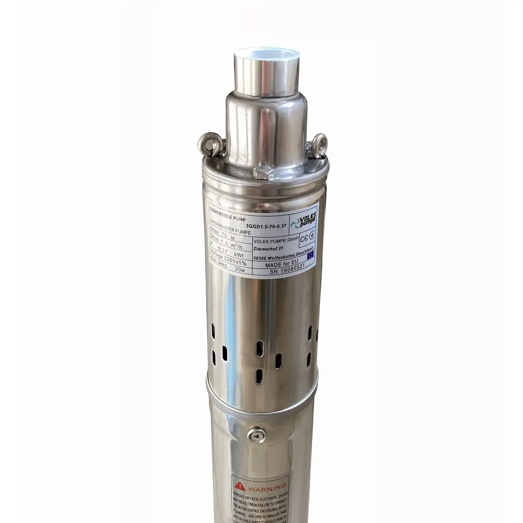 Насос свердловинний шнековий Volks pumpe 3QGD 1.5-70-0.37 кВт 3 дюйми з кабелем 15 м - фото 3