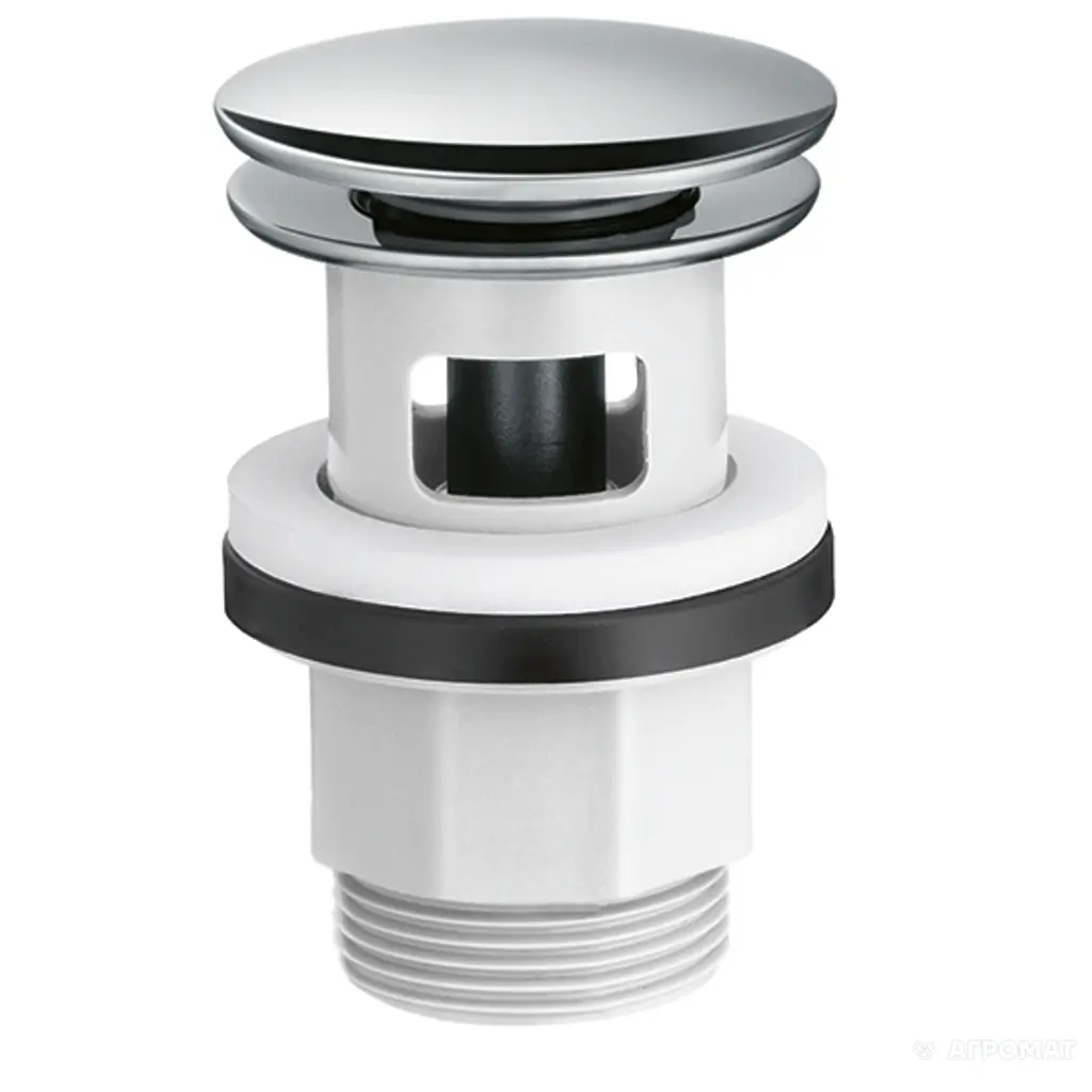 Злив-перелив Hansgrohe Push-Open Хром 50105000