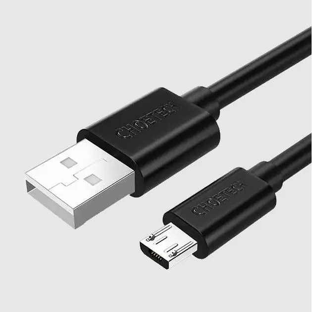Кабель Choetech USB - micro USB (M/M), 1.2 м, Black (AB003) - фото 2