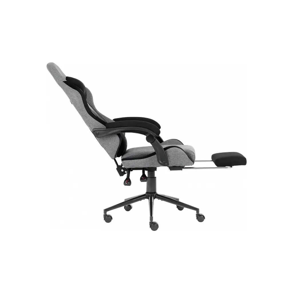 Крісло ігрове GT Racer X-2324 Gray/Black (X-2324 Fabric Gray/Black Suede) - фото 5