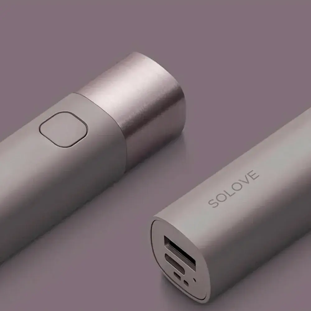 Портативний ліхтарик Xiaomi Solove X3S з функцією Power Bank [Purple] [74873] - фото 3