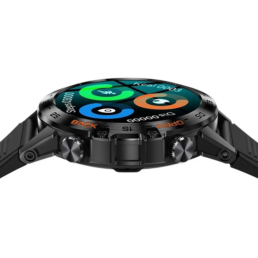 Смарт-годинник Uwatch Smart Delta K52 Black Rubber 2 ремінці (3166) - фото 7