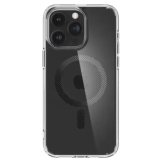 Чехол Spigen Ultra Hybrid (MagFit) Carbon Fiber для iPhone 15 Pro (ACS06717) - фото 2