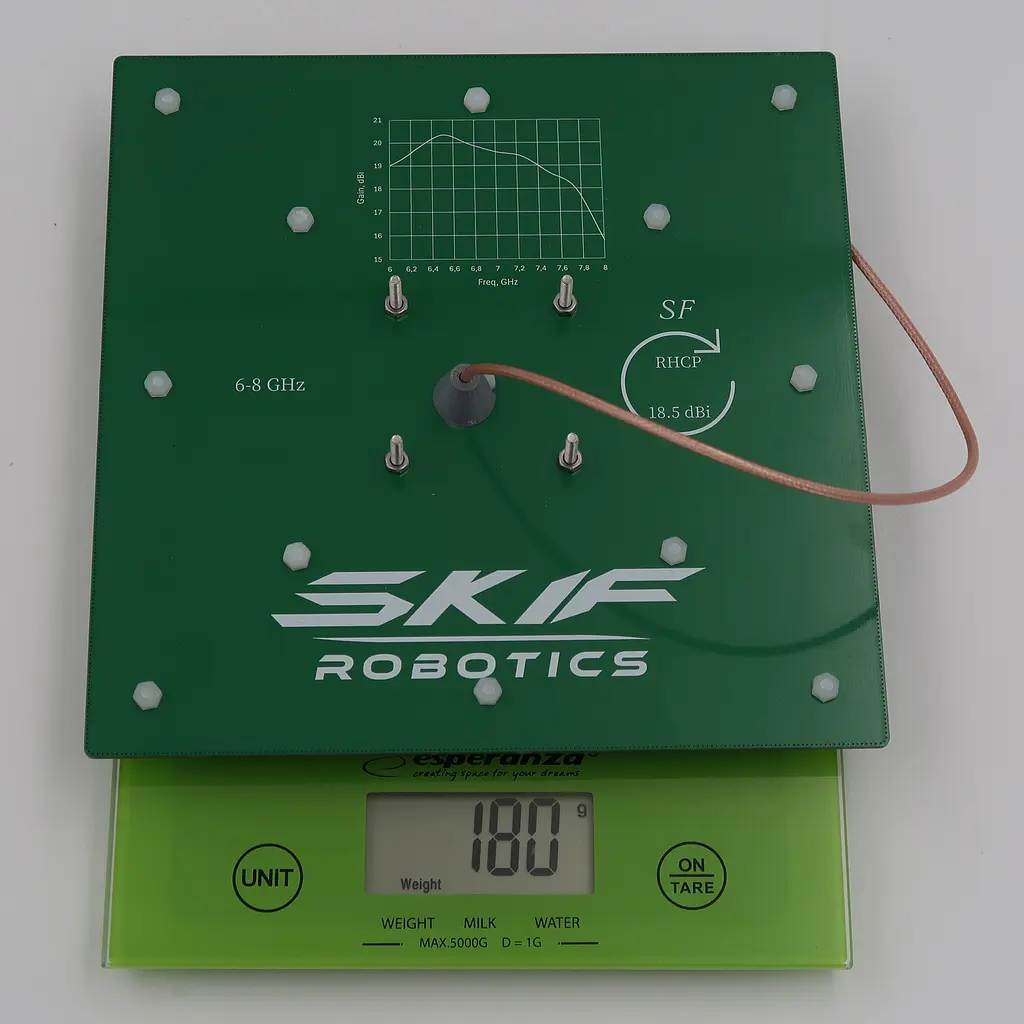 Патч Skif 18,5dBi RHCP 6.0-8.0 GHz (Made in UA) - фото 3