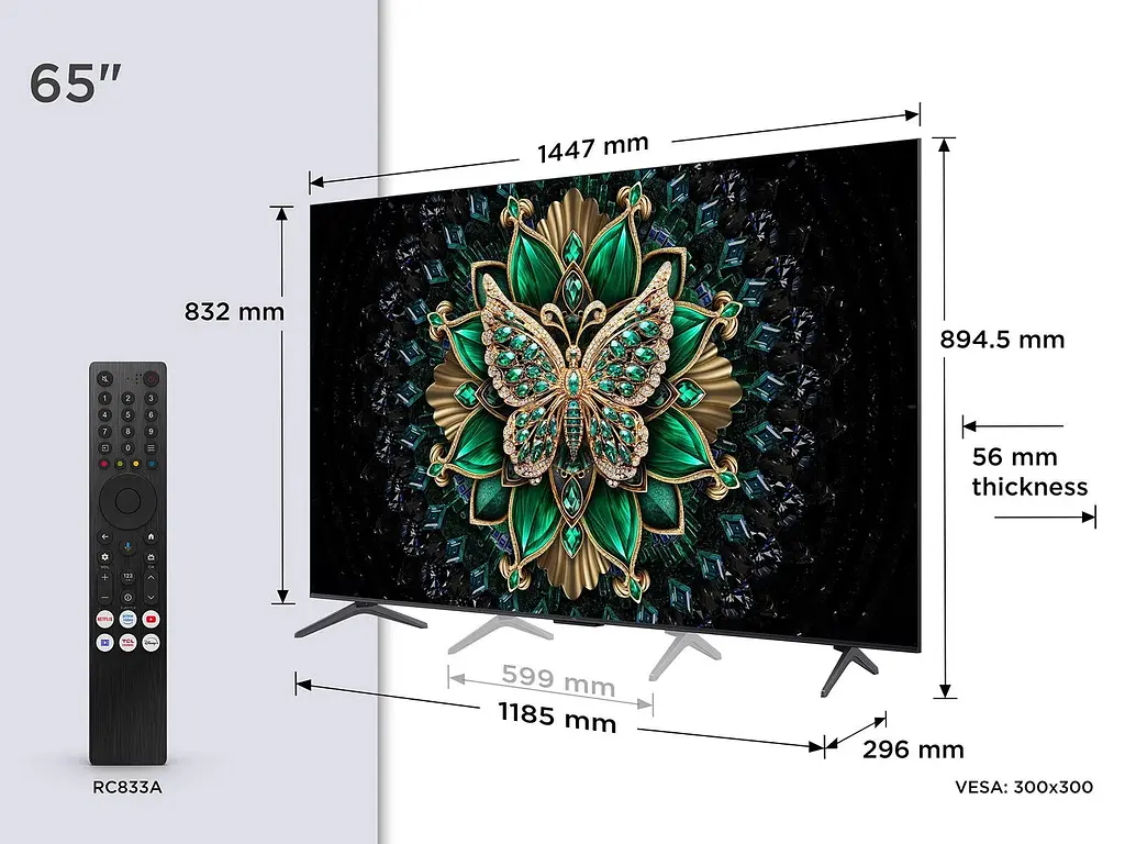 Телевiзор TCL 65C61K - фото 5