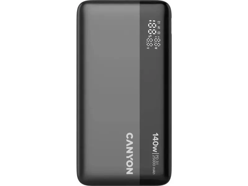 Зовнішній акумулятор (Power Bank) Canyon PB-240 25000mAh Dark Grey (CNS-CPB240)