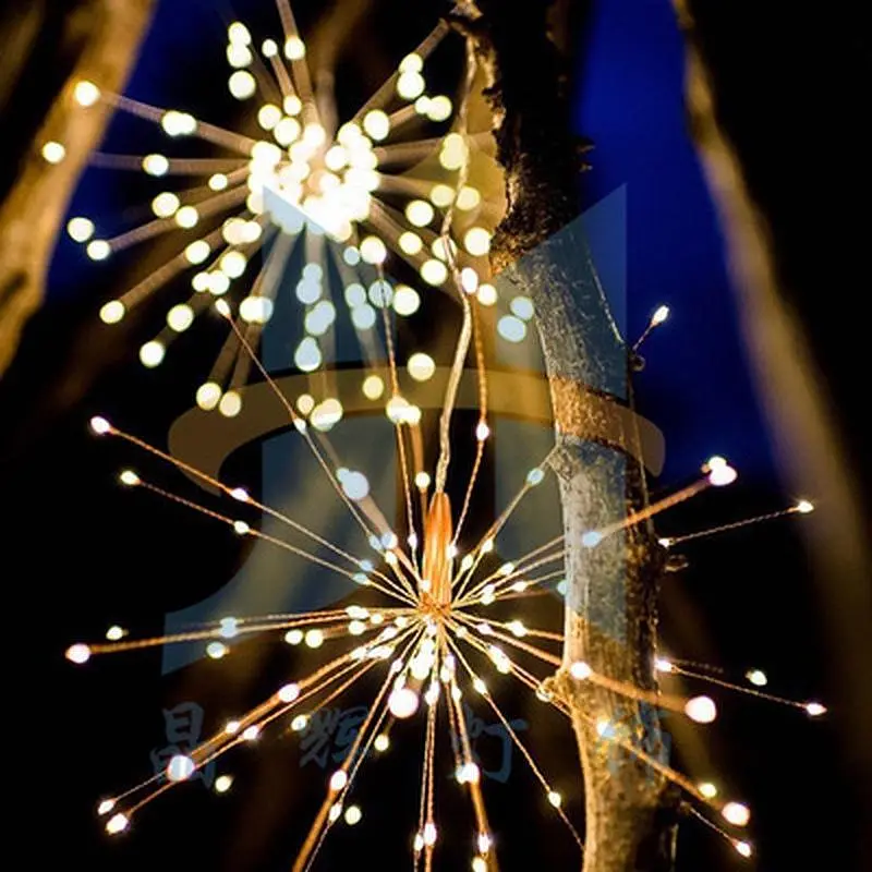 Гірлянда штора Fire Work 450 led, 5 гілок, бахрома, світлодіодна - фото 6