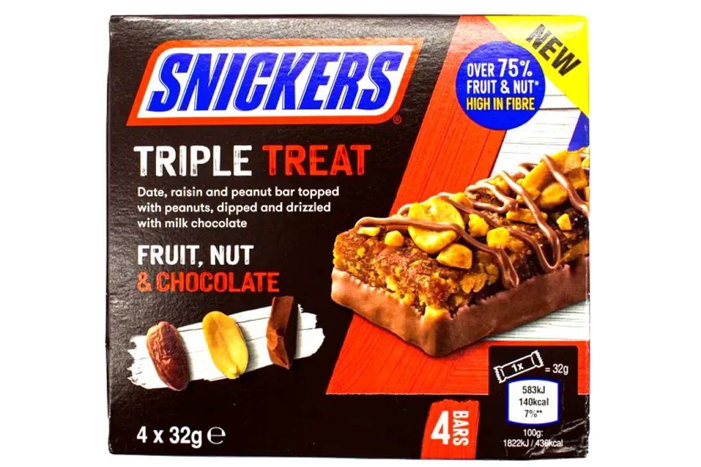 Шоколадні батончики Snickers Triple Treat 4х32 г - фото 2