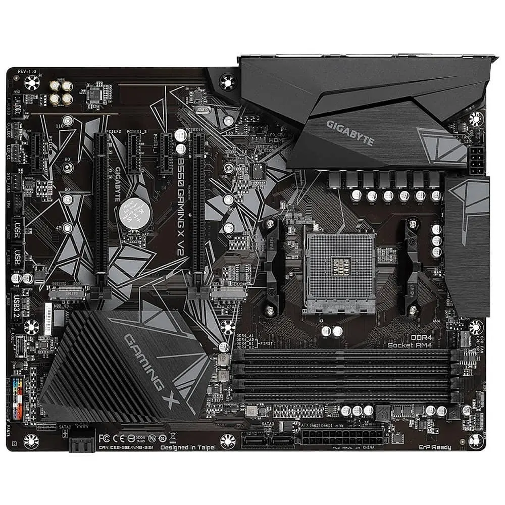 Материнская плата Gigabyte B550 Gaming X V2 (B550 GAMING X V2) (Socket AM4, AMD B550, ATX) Б/у - фото 11