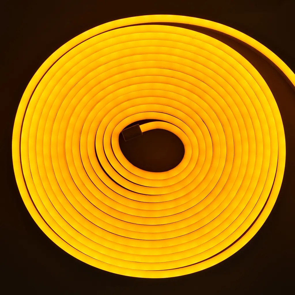 Светодиодная неоновая лента NeonFlex NF-Y5, гибкая, силиконовая, желтая, длина 5 м, питание 12В - фото 2