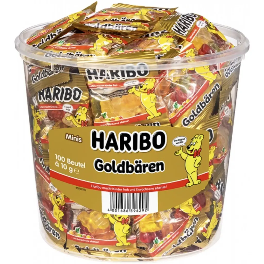 Желейки Haribo Minis Goldbaren 100 упаковок x 10 г