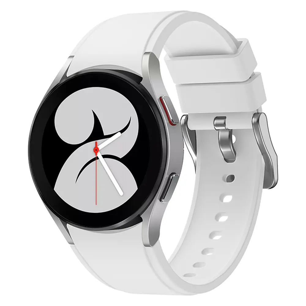 Ремінець для Samsung Galaxy Watch 5 40mm - білий ширина кріплення 20мм силікон Watchbands Galaxy Classic (W42-7WB56479192) - фото 2