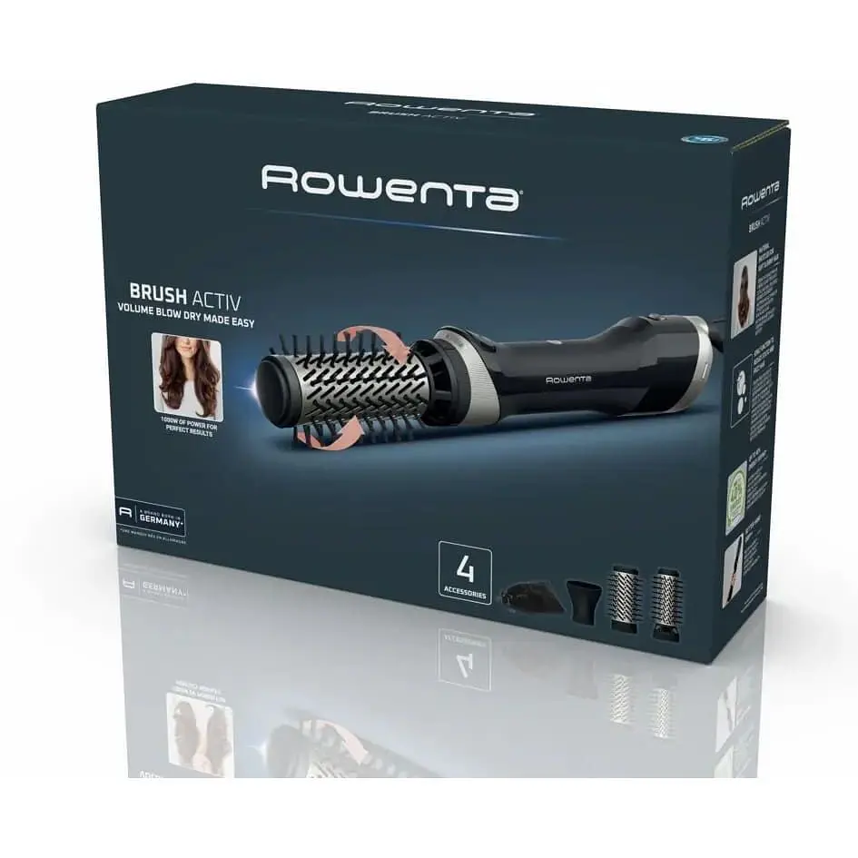 Фен-щетка Rowenta Brush Active 1000 Вт черный (UB9530F0) - фото 5