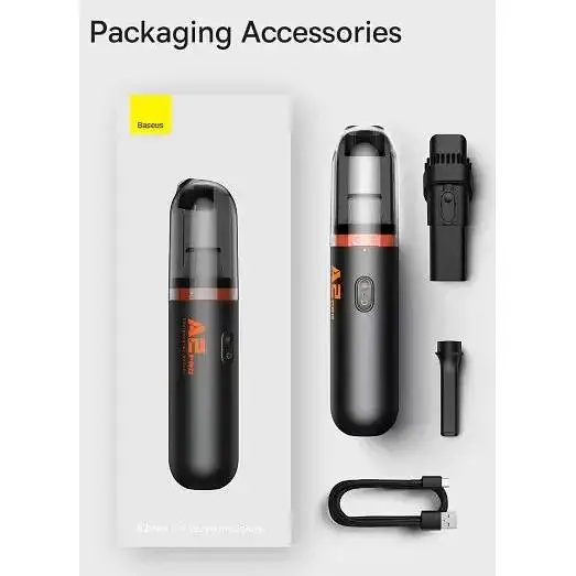 Автомобільний пилосос Baseus A2 Pro Car Vacuum Cleaner 80 Вт 6000 Па акумуляторний Чорний - фото 10