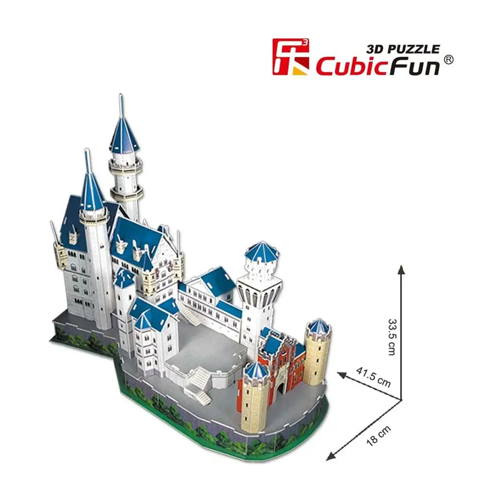 Пазл Cubic Fun Тривимірна головоломка-конструктор National Geographic Замок Нойшванштайн (DS0990h) - фото 3