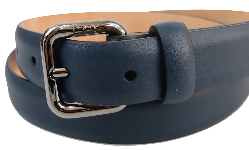 Ремінь жіночий Tod's 85-106 см 2.5 см шкіра Синій - фото 8