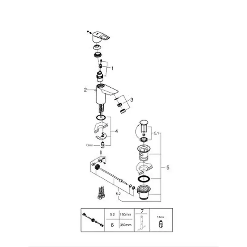 Змішувач Grohe S-Size BauLoop New (23335001) - фото 3
