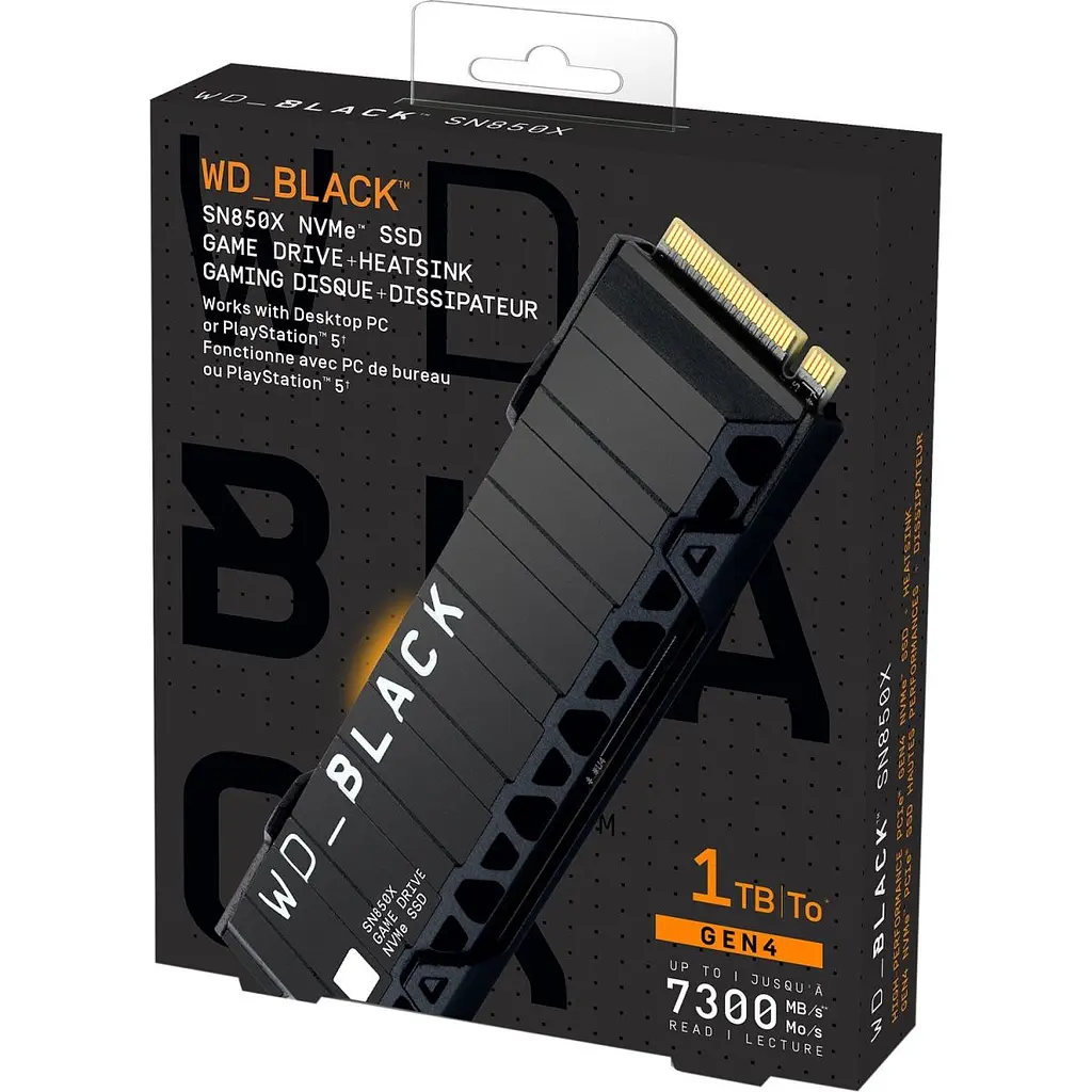 SSD накопичувач Western Digital SN850X 1TB Black (WDS100T2XHE) [130878] - фото 4