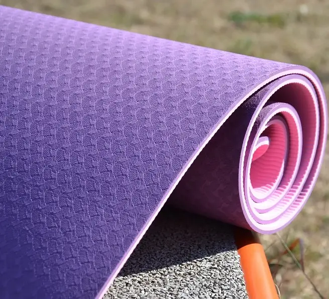 Килимок для йоги та фітнесу Power System PS-4060 TPE Yoga Mat Premium Purple (183х61х0.6) (4060PI-0) - фото 5