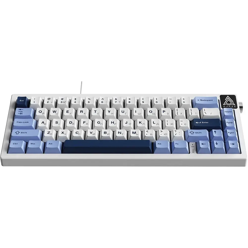 Клавіатура USB Ajazz AK650 Sea Salt switches Blue/White/Blue (AK650-SS-BWB) UA - фото 2
