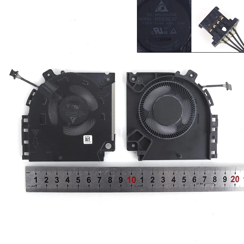 Вентилятор для Dell Alienware X15 R1 R2 RTX3070, (5V GPU fan, 082VD4, ND85C37-20J22) - фото 3