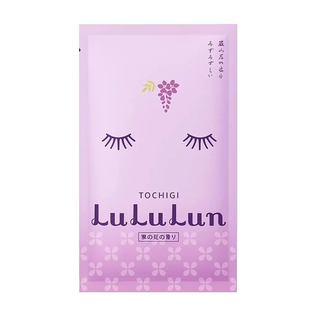 Маска для обличчя Lululun Face Mask Wisteria Flower Зволожуюча З екстрактом гліцинії 1 шт х 5 уп (4582305066425) - фото 2