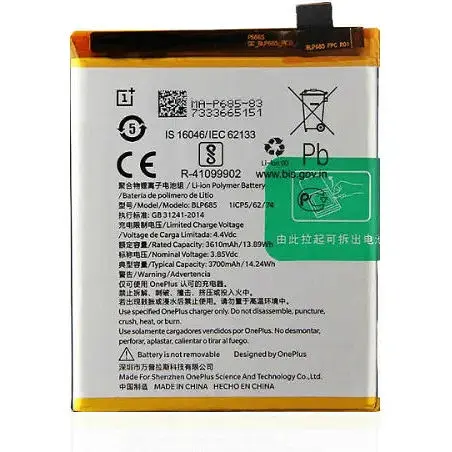 Батарея OnePlus 6T (BLP685) A6010 3700 мА*год