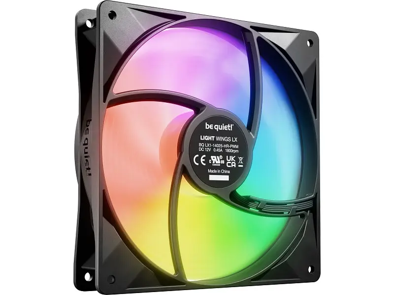 Вентилятор для корпусу Be quiet! Light Wings LX 140 PWM Triple-Pack Black (BL130) - фото 4
