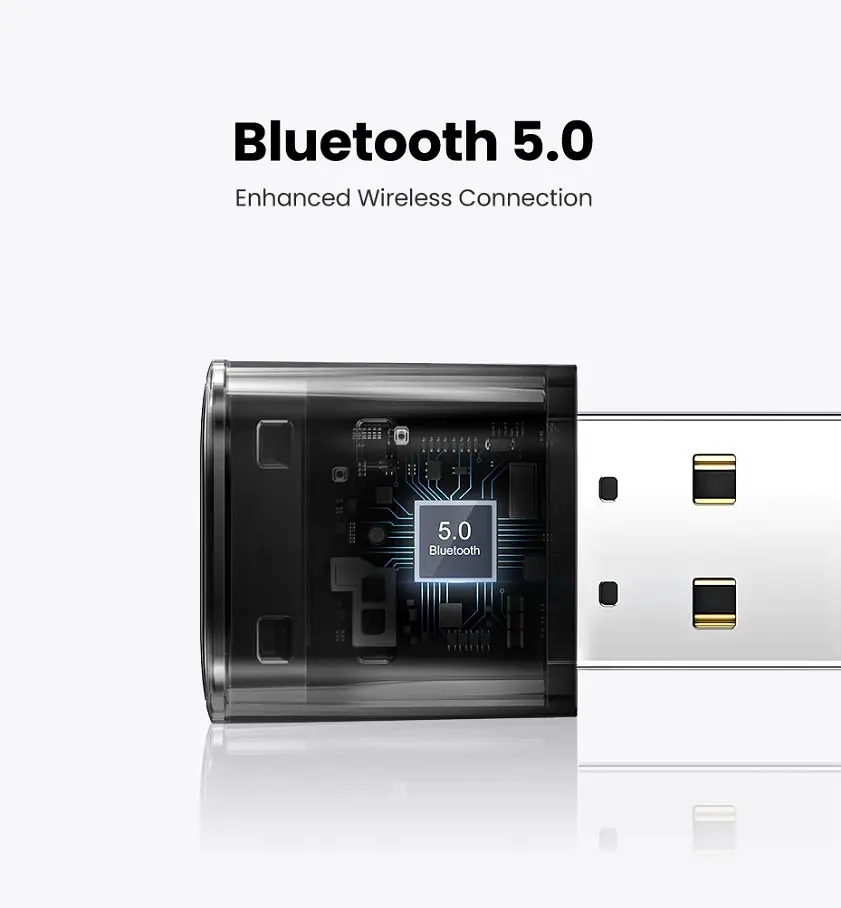 Bluetooth-адаптер Ugreen Bluetooth 5.0 для ноутбука и ПК черный (US390) - фото 3