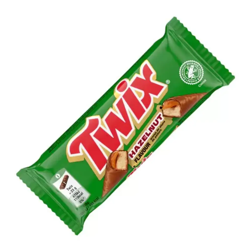 Шоколадний батончик Twix Hazelnut Flavour 46 г - фото 6