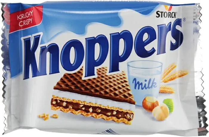 Вафлі Knoppers з молоком, фундуком та нугою 25 г (40144399)