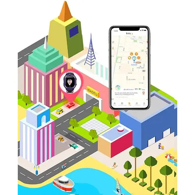 Розумні дитячі смарт годинник-телефон Wonlex KT24 4G WI-FI GPS SIM Blue (17009-hbr) - фото 9