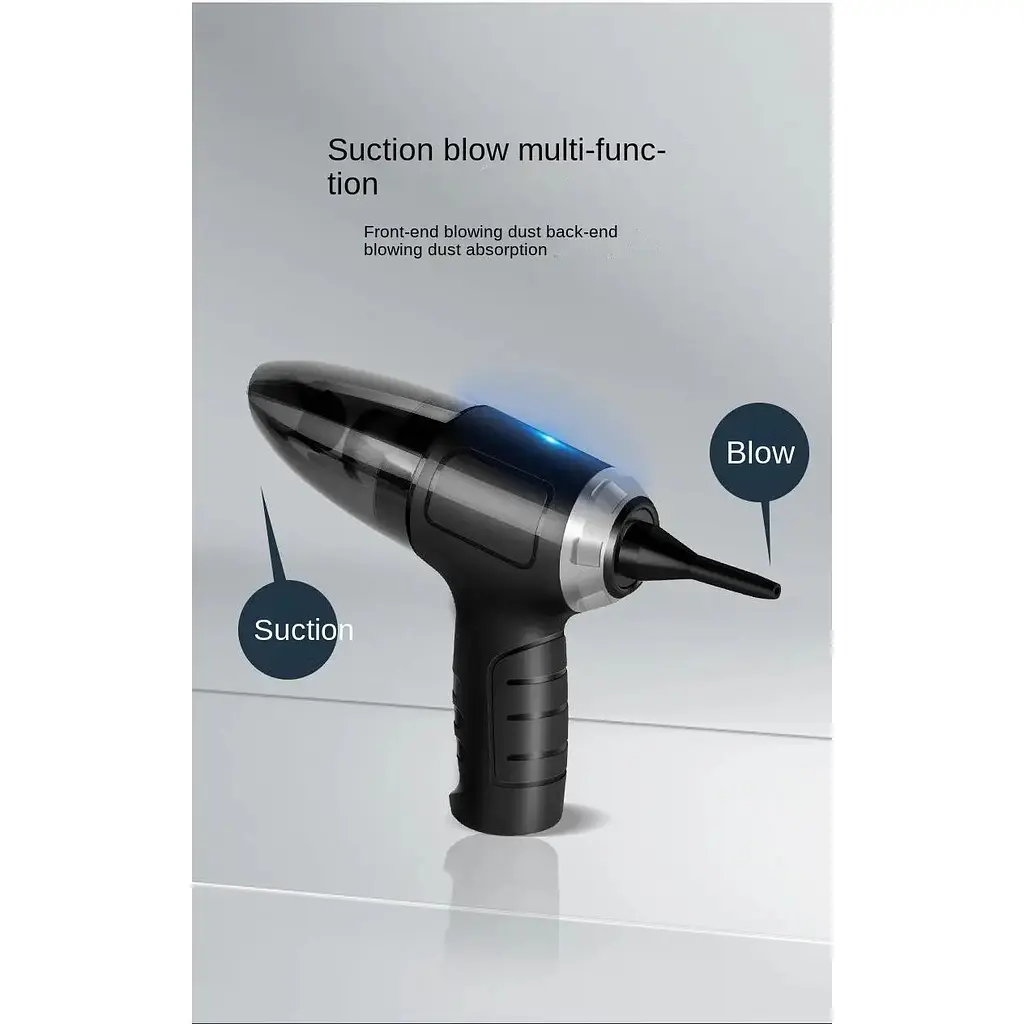 Бездротовий пилосос Grikey F3 портативний 2 в 1 два режими вдув/видув 120W Чорний (GK591) - фото 7