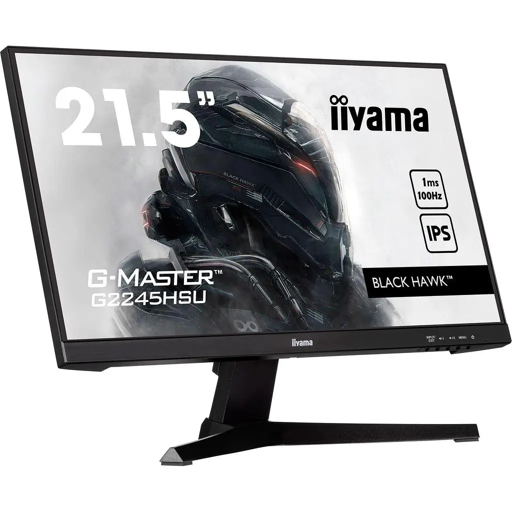 Монітор 17" Iiyama 21.5" G-Master G2245HSU-B2 FHD IPS 100Hz (G2245HSU-B2) - фото 2