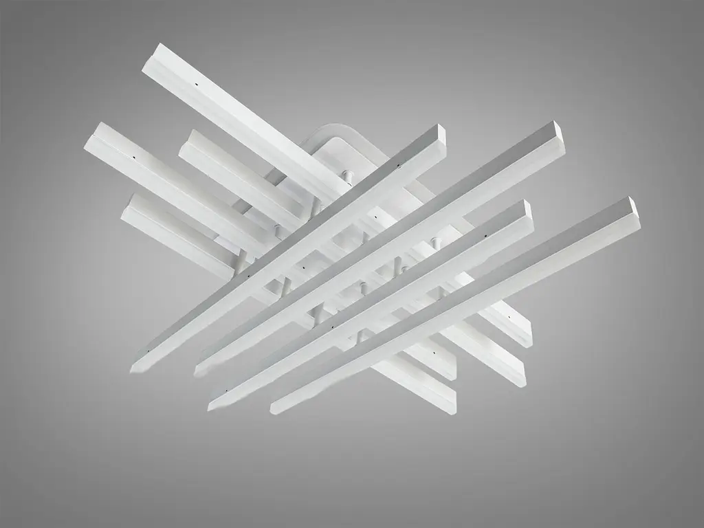 Стельова LED люстра Diasha 7012WH LED 3color dimme біла 136 Вт пульт димер підсвітка - фото 4
