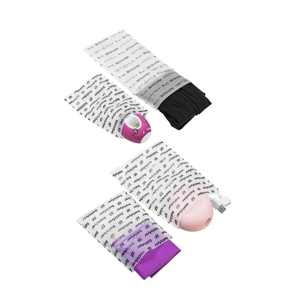Подарунковий набір Satisfyer Love Box, іграшка для нього та для неї, білизна, мішечок для зберігання - фото 4