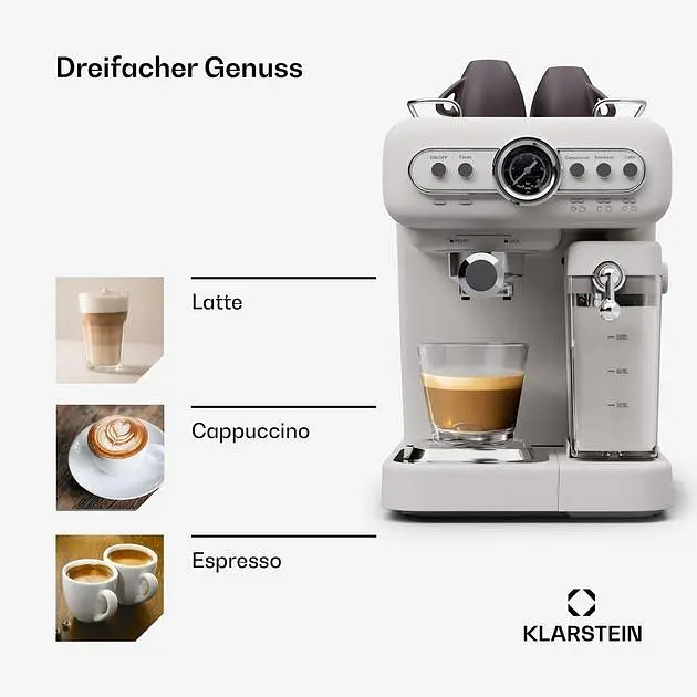 Кофеварка Klarstein Espressionata Evo 19 бар (10045426) - фото 3
