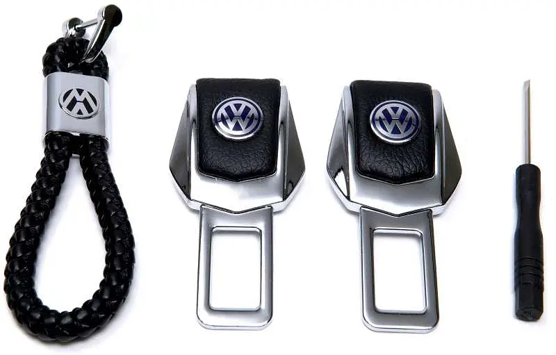Подарунковий набір №1 для Volkswagen із заглушками ременів безпеки та брелоком з логотипом - фото 4