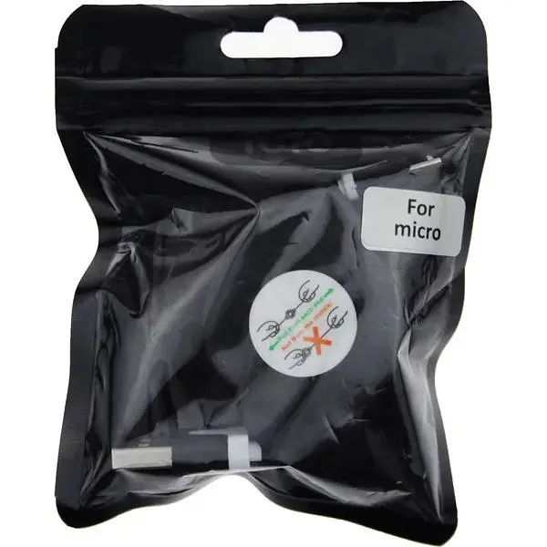 Кабель Toto TKX-66 Flat USB cable microUSB 1m Black - фото 2