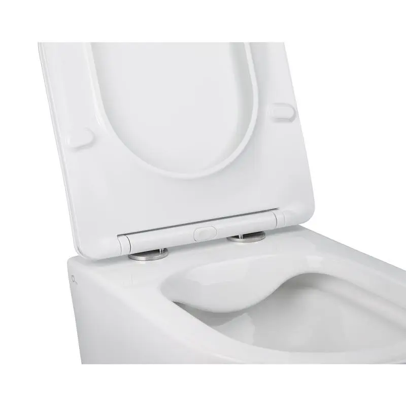 Унітаз підвісний Qtap Jay безободковий з сидінням Soft-close QT07335176W - фото 3