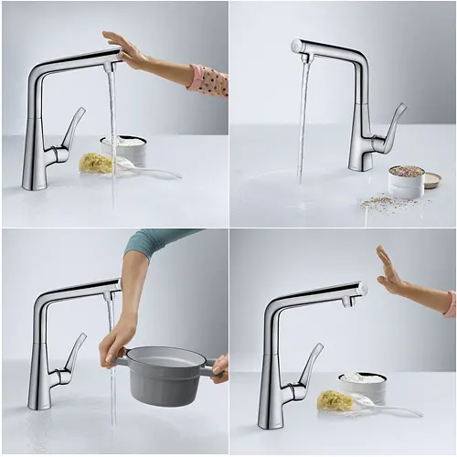 Змішувач для кухні Hansgrohe Metris Select 14883000 Хром - фото 2