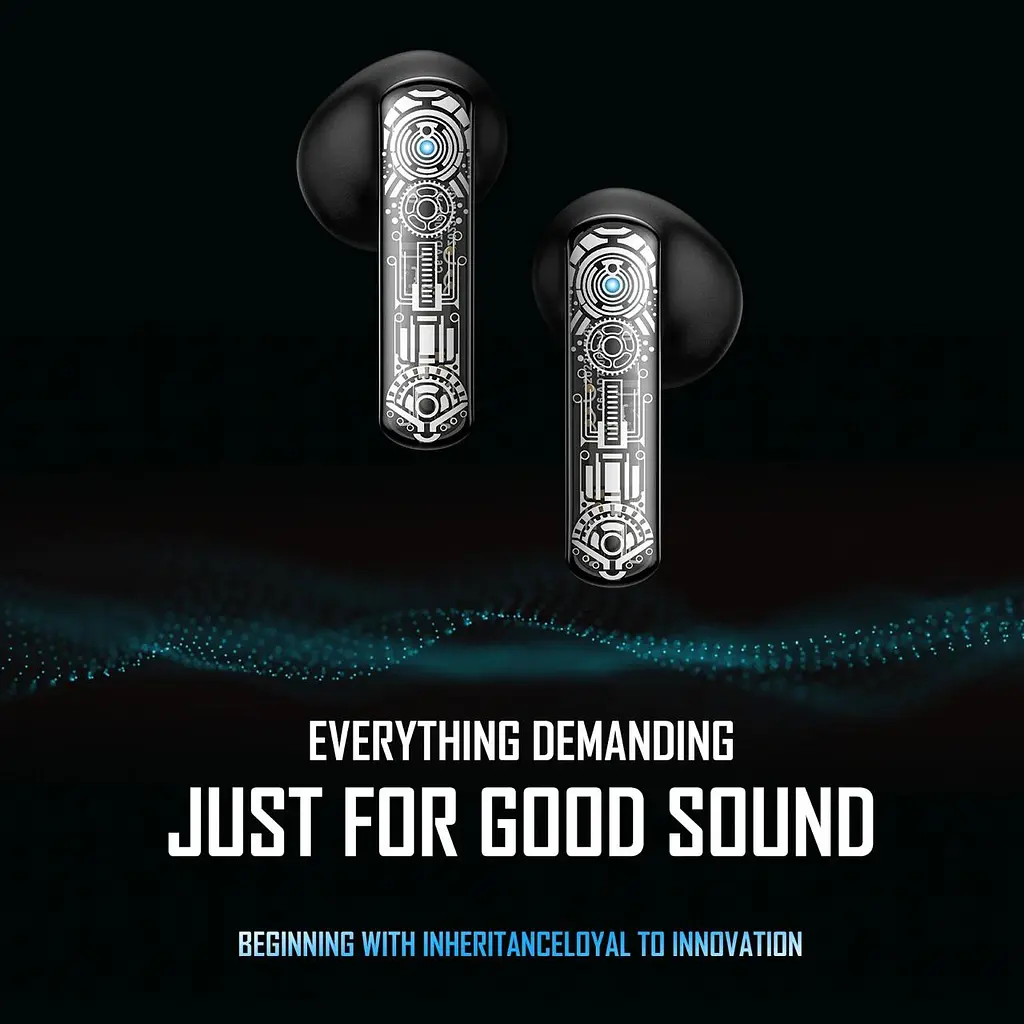 Ігрові бездротові TWS навушники Onikuma T-12 з RGB-підсвіткою, Bluetooth 5.3, Hi-Fi  - фото 4