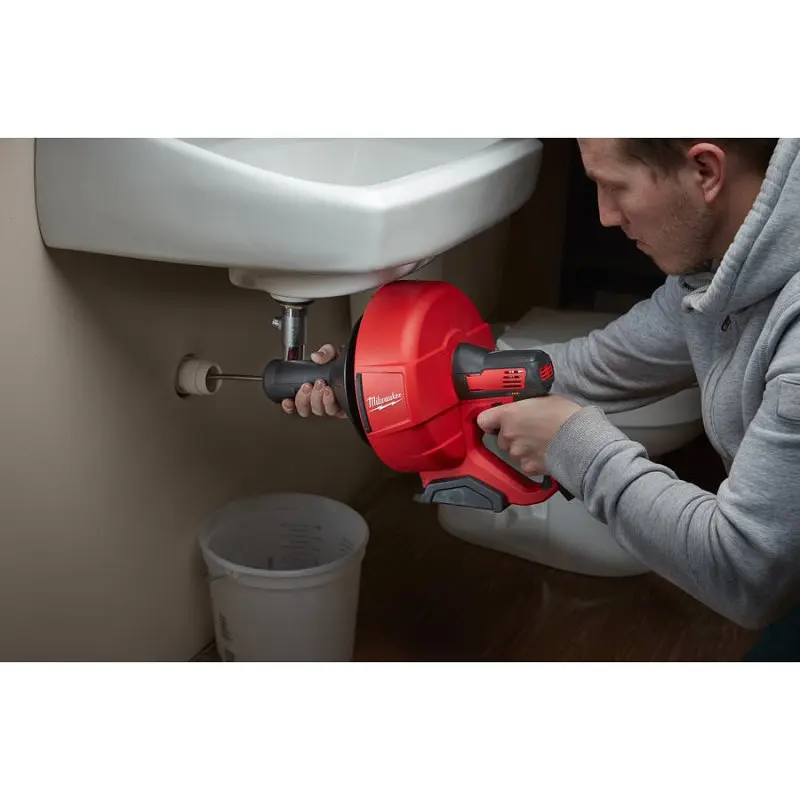 Акумуляторна машина для прочищення MILWAUKEE, M12 BDC6-0C, трос 6м, (каркас, відро) - фото 5