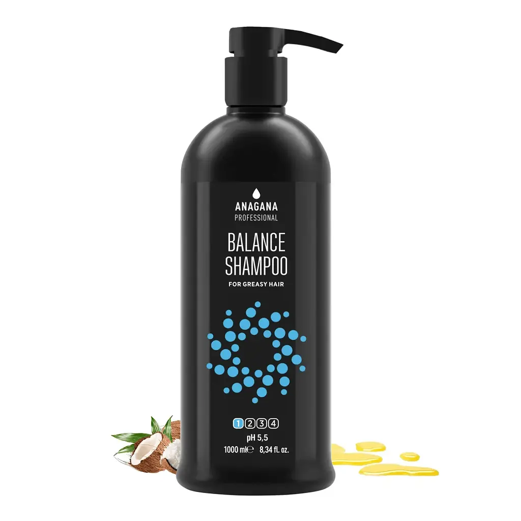 Шампунь Баланс для жирных волос BALANCE SHAMPOO for greasy hair ANAGANA 1000 мл - фото 2