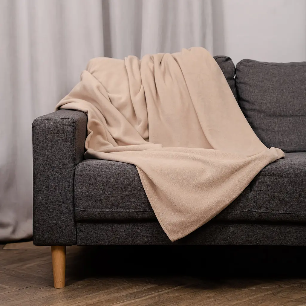 Плед флисовый Sonex Derby 160х200 см бежевый (SO102542) - фото 2