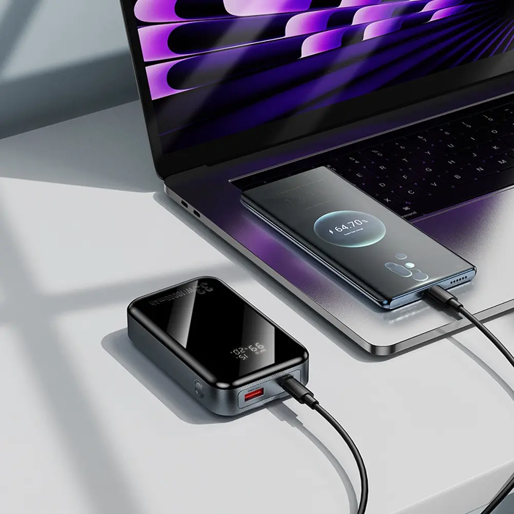 Power bank Hoco Q30 10000mAh 33W серый - фото 2