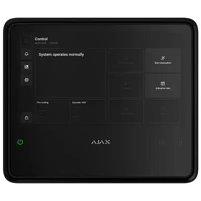 Модуль управління розумним будинком Ajax (EN54 Fire Hub black)