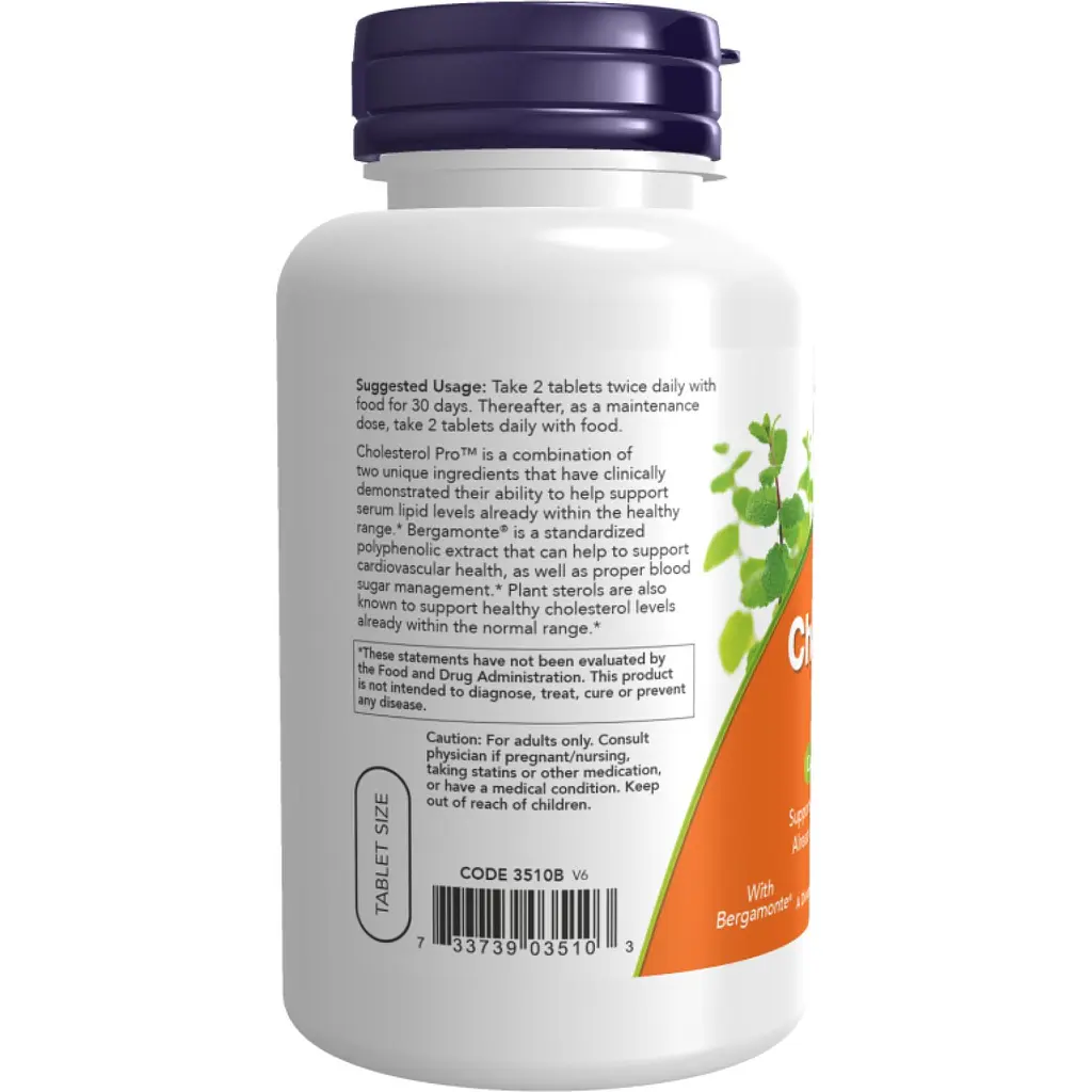 Добавка Now Foods Cholesterol Pro для підтримки серцево-судинної системи 120 таблеток - фото 3