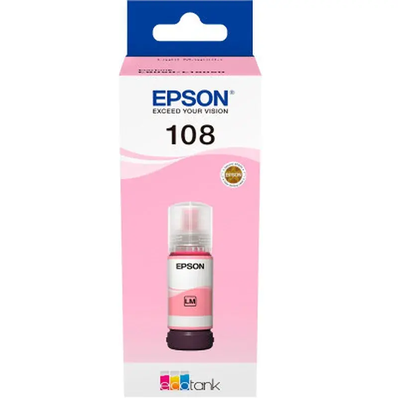 Контейнер з чорнилом Epson 108 EcoTank L8050/L18050 light magenta (C13T09C64A) - фото 2